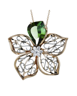 Pendant in 18k Gold with Diamonds