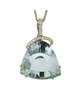 Color Pendant in 18k Gold with Diamonds