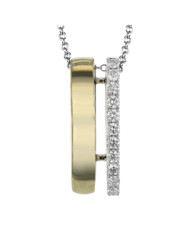 Pendant in 18k Gold with Diamonds