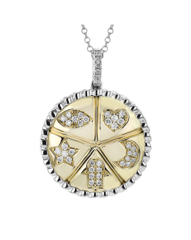 Pendant in 18k Gold with Diamonds