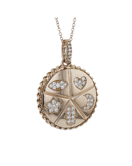 Pendant in 18k Gold with Diamonds