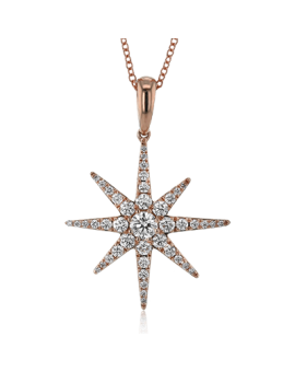 Pendant in 18k Gold with Diamonds