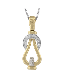 Pendant in 18k Gold with Diamonds