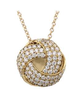 Pendant in 18k Gold with Diamonds