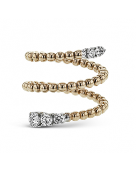 Right Hand Ring in 18k Gold with Diamonds