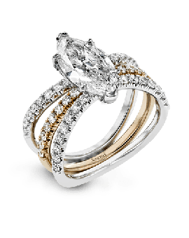 Wedding Set in 18k Gold with Diamonds