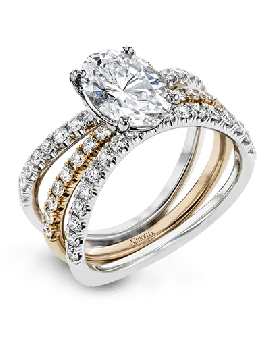 Wedding Set in 18k Gold with Diamonds