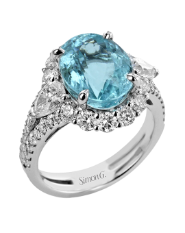Color Ring in 18k Gold with Diamonds