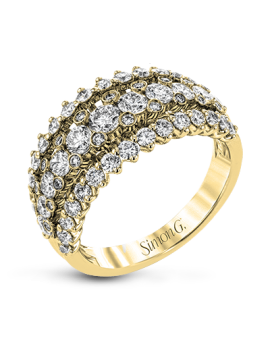 Anniversary Ring in 18k Gold with Diamonds