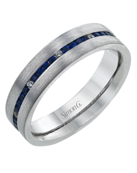 Men Ring in 14k Gold with Diamonds