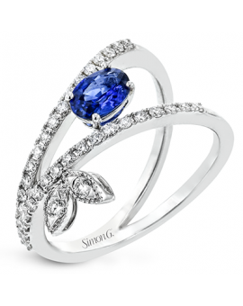 Color Ring in 18k Gold with Diamonds