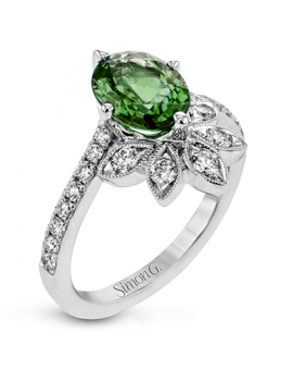 Color Ring in 18k Gold with Diamonds