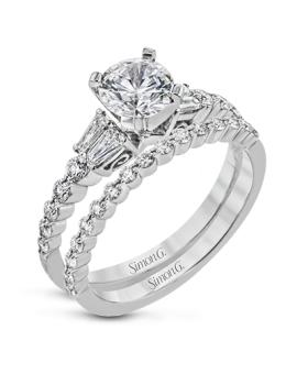 Wedding Set in 18k Gold with Diamonds