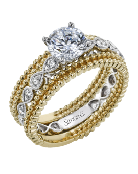 Wedding Set in 18k Gold with Diamonds