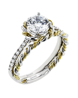 Wedding Set in 18k Gold with Diamonds