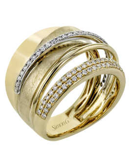 Right Hand Ring in 18k Gold with Diamonds