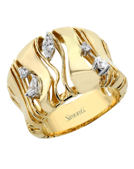 Right Hand Ring in 18k Gold with Diamonds