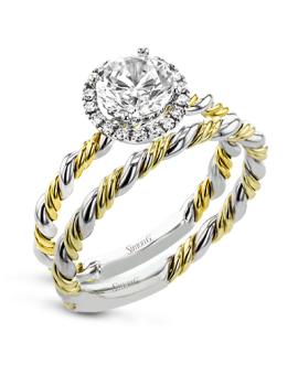 Wedding Set in 18k Gold with Diamonds