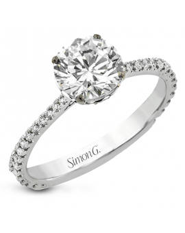 Engagement Ring in 18k Gold with Diamonds