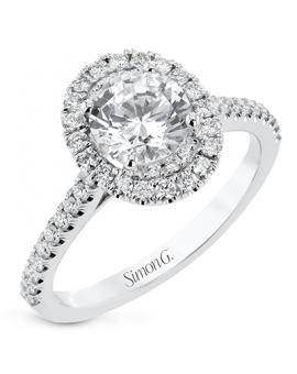 Engagement Ring in 18k Gold with Diamonds