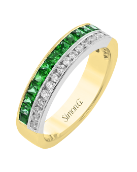 Color Ring in 18k Gold with Diamonds