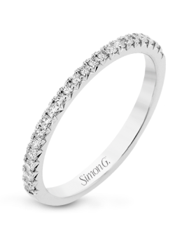 Wedding Band in 18k Gold with Diamonds