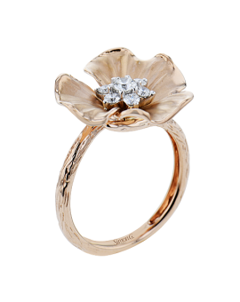 Right Hand Ring in 18k Gold with Diamonds