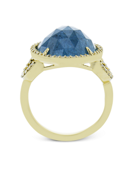 Color Ring in 18k Gold with Diamonds