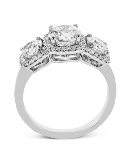 Engagement Ring in 18k Gold with Diamonds