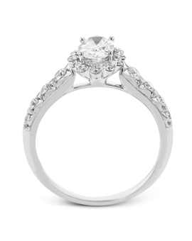 Engagement Ring in 18k Gold with Diamonds