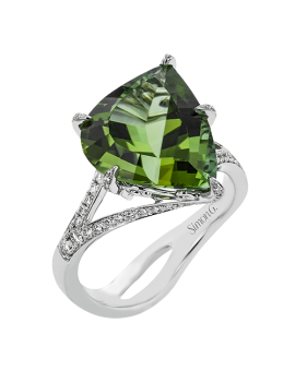 Color Ring in 18k Gold with Diamonds