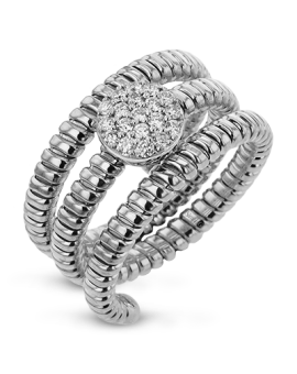 Right Hand Ring in 18k Gold with Diamonds