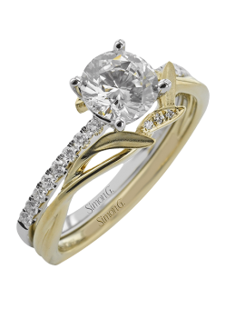 Wedding Set in 18k Gold with Diamonds