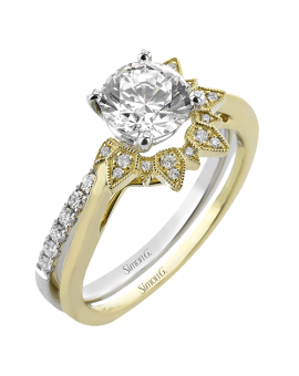 Wedding Set in 18k Gold with Diamonds