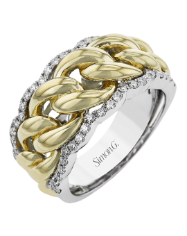 Right Hand Ring in 18k Gold with Diamonds