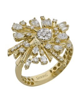 Right Hand Ring in 18k Gold with Diamonds