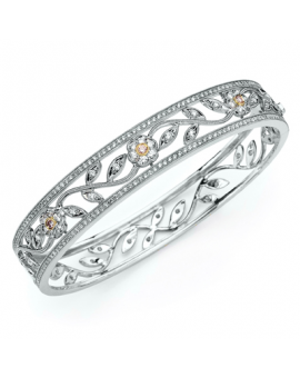 Bangle in 18k Gold with Diamonds