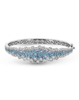 Color Bangle in 18k Gold with Diamonds