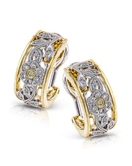 Earring in 18k Gold with Diamonds
