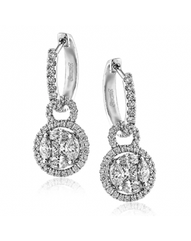 Earring in 18k Gold with Diamonds