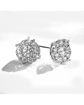 Earring in 18k Gold with Diamonds