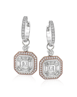 Earring in 18k Gold with Diamonds