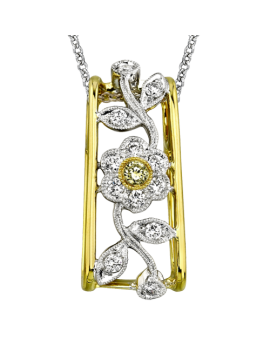 Pendant in 18k Gold with Diamonds