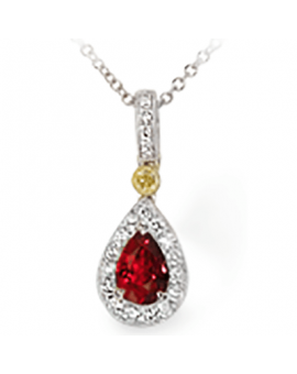 Color Pendant in 18k Gold with Diamonds