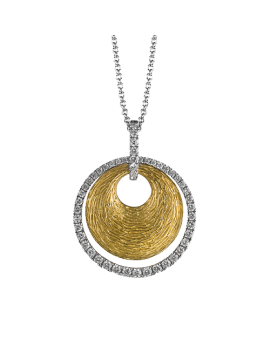 Pendant in 18k Gold with Diamonds