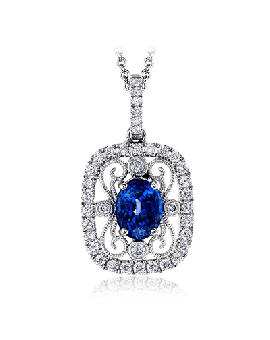 Color Pendant in 18k Gold with Diamonds