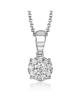 Pendant in 18k Gold with Diamonds