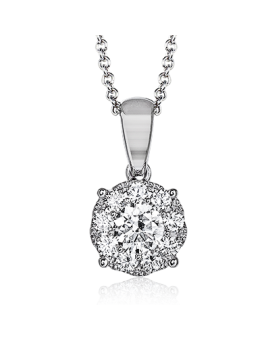 Pendant in 18k Gold with Diamonds