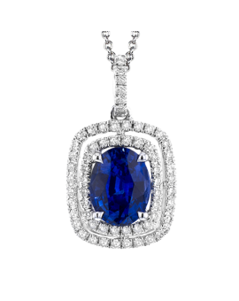 Color Pendant in 18k Gold with Diamonds