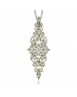 Pendant in 18k Gold with Diamonds